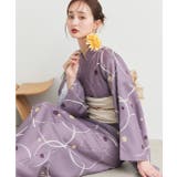 ３点セット ニュアンス柄セパレート２WAY浴衣セット | ad thie | 詳細画像55 