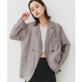 グレー | オーバーサイズ シアージャケット | ad thie