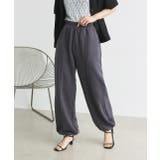 チャコール | ピンタック スエットジョガーパンツ | ad thie