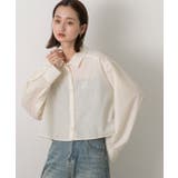 刺繍入り ショート丈シャツ | ad thie | 詳細画像11