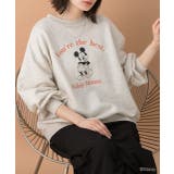 オートミール | ≪Mickey Mouse≫ 裏毛ビッグプルオーバー | ad thie