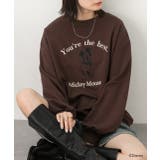 ブラウン | ≪Mickey Mouse≫ 裏毛ビッグプルオーバー | ad thie