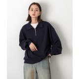 襟付き・ハーフジップ プルオーバー | ad thie | 詳細画像14 