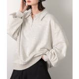 オートミール | 襟付き・ハーフジップ プルオーバー | ad thie