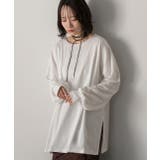 スリット入り ビッグロングTシャツ | ad thie | 詳細画像12