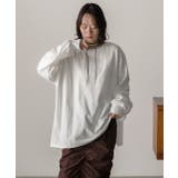 スリット入り ビッグロングTシャツ | ad thie | 詳細画像17