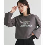 箔アソートプリント ショート丈ロングTシャツ | ad thie | 詳細画像13