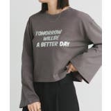 箔アソートプリント ショート丈ロングTシャツ | ad thie | 詳細画像14