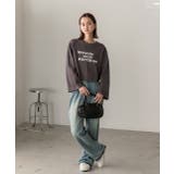 箔アソートプリント ショート丈ロングTシャツ | ad thie | 詳細画像16