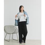 箔アソートプリント ショート丈ロングTシャツ | ad thie | 詳細画像2