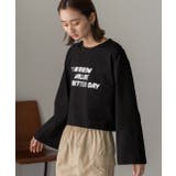 箔アソートプリント ショート丈ロングTシャツ | ad thie | 詳細画像27