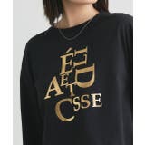 箔アソートプリント ショート丈ロングTシャツ | ad thie | 詳細画像31