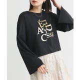 箔アソートプリント ショート丈ロングTシャツ | ad thie | 詳細画像32