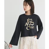 箔アソートプリント ショート丈ロングTシャツ | ad thie | 詳細画像33