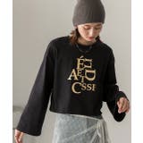 箔アソートプリント ショート丈ロングTシャツ | ad thie | 詳細画像35