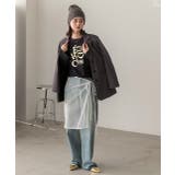 箔アソートプリント ショート丈ロングTシャツ | ad thie | 詳細画像37