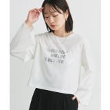 箔アソートプリント ショート丈ロングTシャツ | ad thie | 詳細画像4