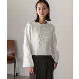 箔アソートプリント ショート丈ロングTシャツ | ad thie | 詳細画像40