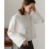 箔アソートプリント ショート丈ロングTシャツ | ad thie | 詳細画像41