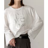 箔アソートプリント ショート丈ロングTシャツ | ad thie | 詳細画像45