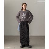 箔アソートプリント ショート丈ロングTシャツ | ad thie | 詳細画像47