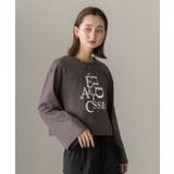 箔アソートプリント ショート丈ロングTシャツ | ad thie | 詳細画像48