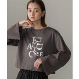 箔アソートプリント ショート丈ロングTシャツ | ad thie | 詳細画像50