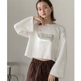 箔アソートプリント ショート丈ロングTシャツ | ad thie | 詳細画像55