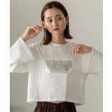 箔アソートプリント ショート丈ロングTシャツ | ad thie | 詳細画像56