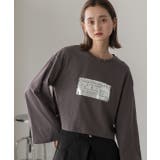 箔アソートプリント ショート丈ロングTシャツ | ad thie | 詳細画像62