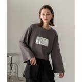 箔アソートプリント ショート丈ロングTシャツ | ad thie | 詳細画像65
