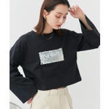 箔アソートプリント ショート丈ロングTシャツ | ad thie | 詳細画像68