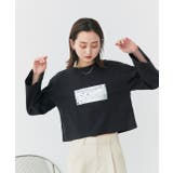 箔アソートプリント ショート丈ロングTシャツ | ad thie | 詳細画像69