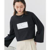 箔アソートプリント ショート丈ロングTシャツ | ad thie | 詳細画像71