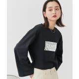 箔アソートプリント ショート丈ロングTシャツ | ad thie | 詳細画像74