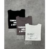 箔アソートプリント ショート丈ロングTシャツ | ad thie | 詳細画像78