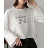 箔アソートプリント ショート丈ロングTシャツ | ad thie | 詳細画像9