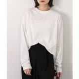 オフホワイト | ピグメント ロングTシャツ | ad thie