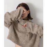 ハイネック・袖ドロスト ブークレショート丈ニット | ad thie | 詳細画像11 