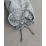 ハイネック・袖ドロスト ブークレショート丈ニット | ad thie | 詳細画像45 