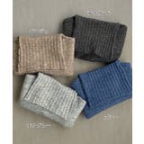 ハイネック・袖ドロスト ブークレショート丈ニット | ad thie | 詳細画像46 