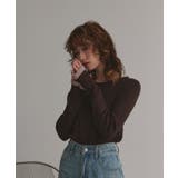 配色フレアスリーブリブニット | ad thie | 詳細画像11 