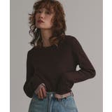 配色フレアスリーブリブニット | ad thie | 詳細画像12 