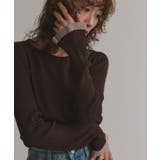 配色フレアスリーブリブニット | ad thie | 詳細画像14 