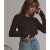 配色フレアスリーブリブニット | ad thie | 詳細画像15 