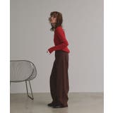 配色フレアスリーブリブニット | ad thie | 詳細画像18 