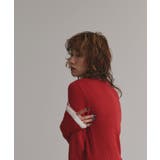 配色フレアスリーブリブニット | ad thie | 詳細画像21 