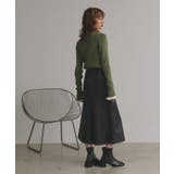 配色フレアスリーブリブニット | ad thie | 詳細画像27 