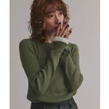 配色フレアスリーブリブニット | ad thie | 詳細画像28 