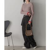 配色フレアスリーブリブニット | ad thie | 詳細画像36 